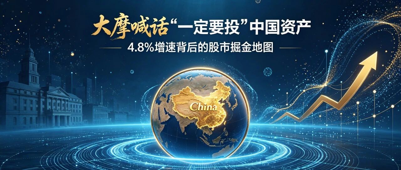 大摩喊话"一定要投"中国资产：4.8%增速背后的股市掘金地图